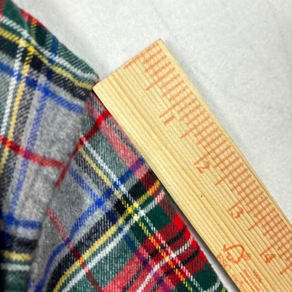Lands End Shirt Mens 2XL Red Green  Plaid Flannel Traditional Fit Button Down - Picture 8 of 13